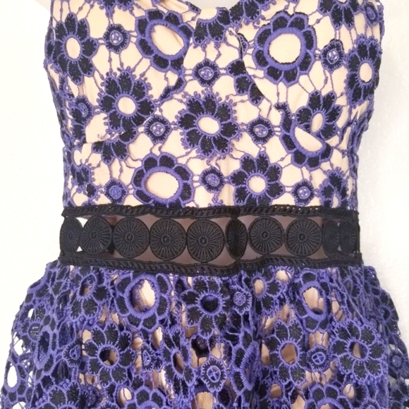 Anthropologie Just Me lace overlay dress size L - Picture 7 of 16